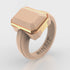 Set of Two Rings: Women's Nude Emerald & Men's Infinity Collection